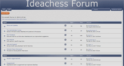 Desktop Screenshot of forum.ideachess.com